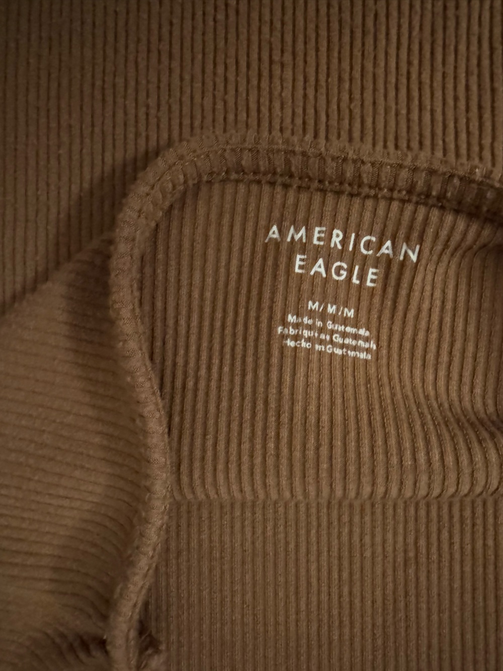 Strapless Ribbed One-Piece — Brown - Picture 4 of 5